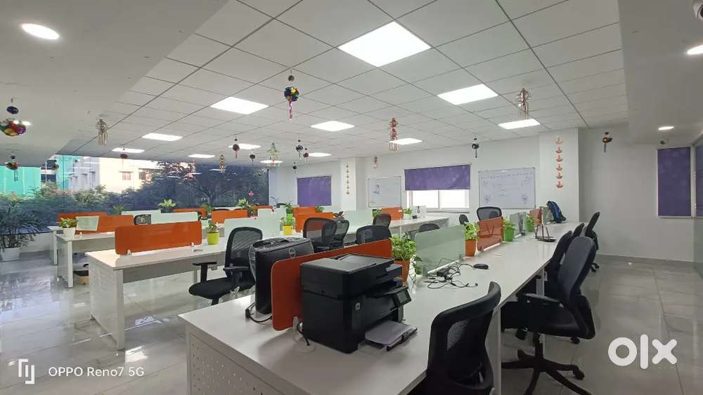 100 Workstations 5 Cabins 1 Conference plug and play office for Rent