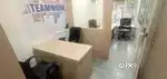 Furnished 500sqft office for rent at alkapuri with attached toilet