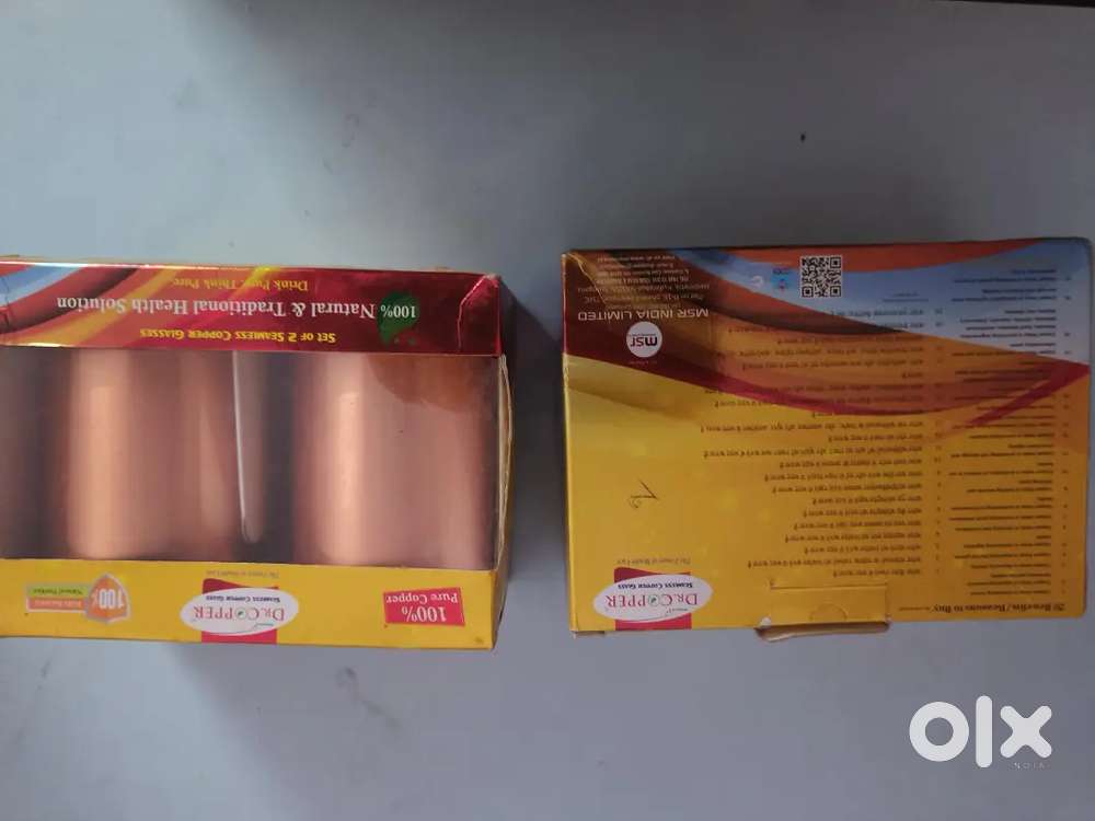 dr.Copper glasses and Brass bowl NEW