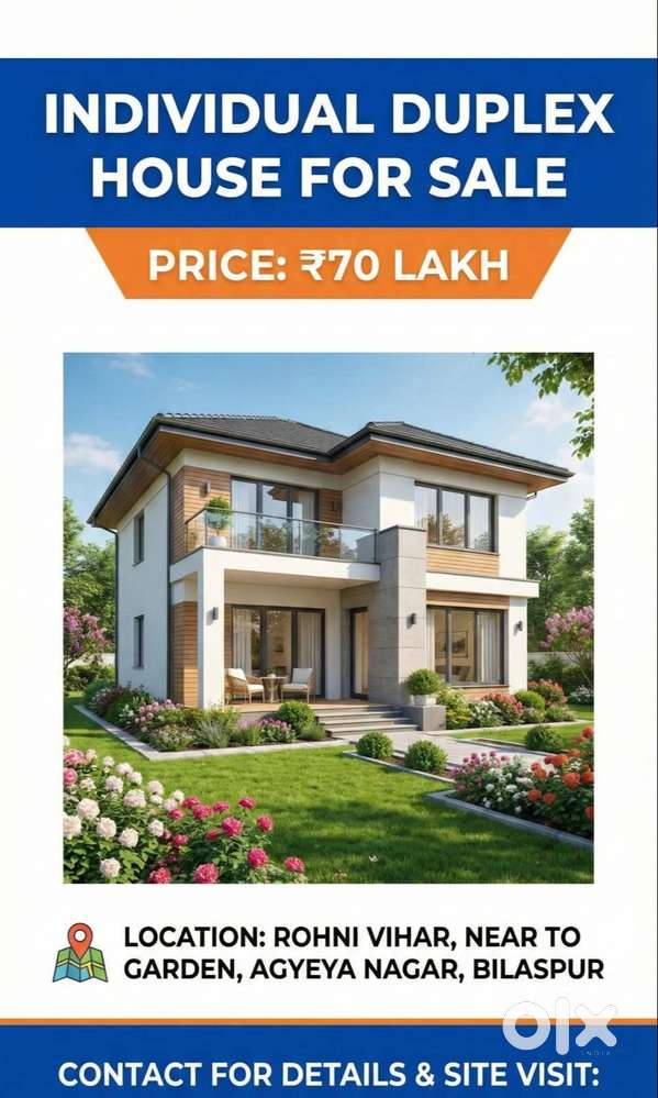 3bhk duplex house at center of city Rohni Vihar  and Maharana chowk