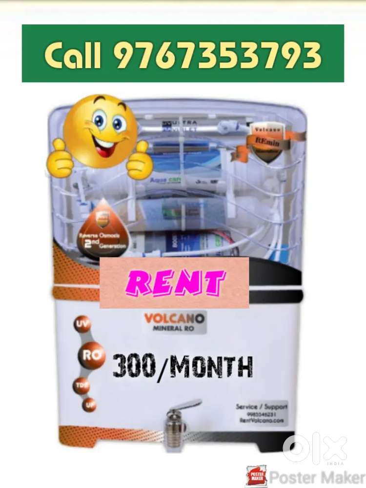 Mineral water purifier on rent and