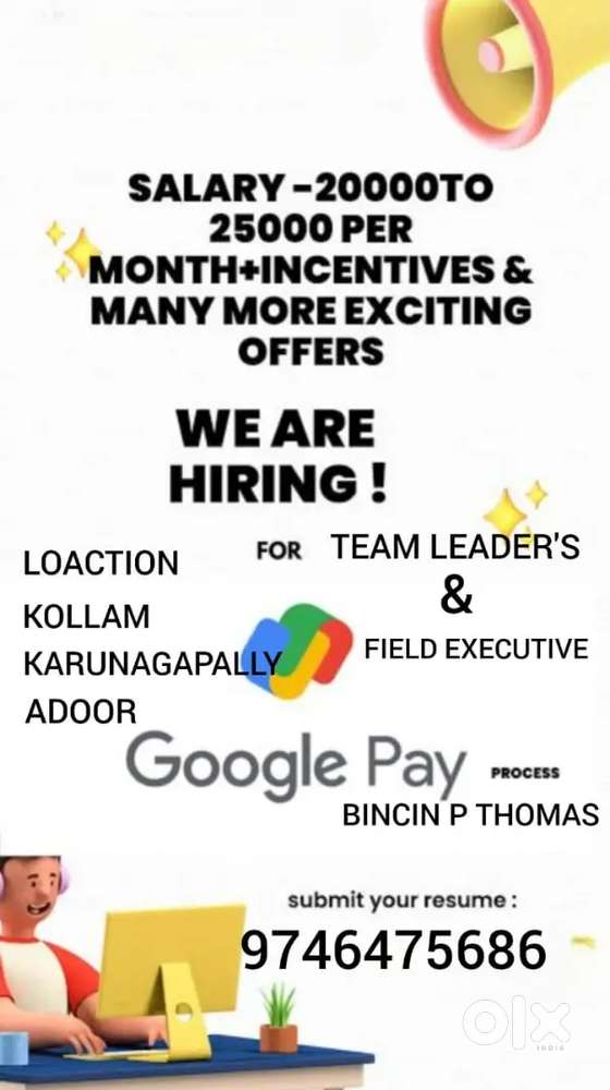 Hiring Team leader and Field Executive