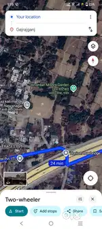Gajrajganj four line se 500 miter andar plot h deed jamin h