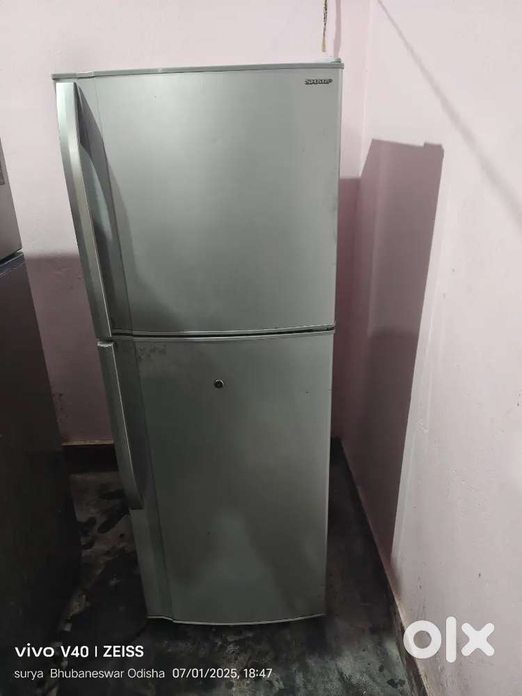 Sharp double door fridge working good condition