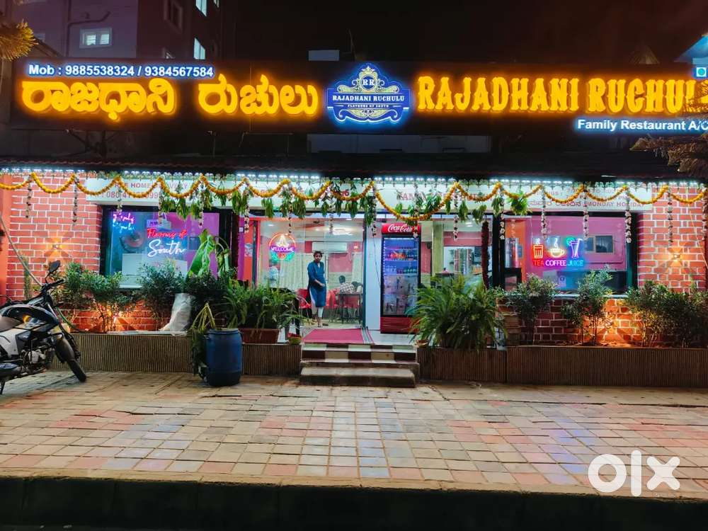 Fully furnished restaurant for Rent and sale
