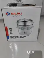 Bajaj RCX 1.8 DLX RICE COOKER, STEAMER WHITE