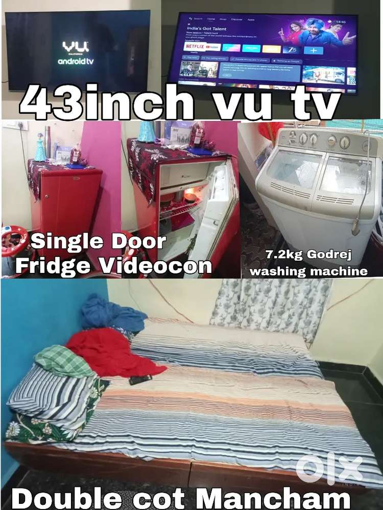 Vu 43 inches tv middle small line