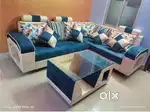 New design  5 seater L shape sofa with pillows