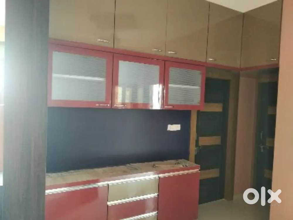Homes office in full furniture colour pop works solution