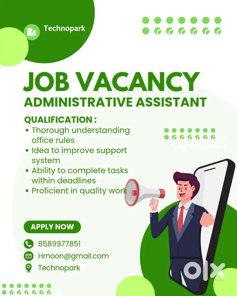 Administrative assistant in Technopark