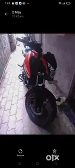 Gadi condition new bike Pulsar NS 125.. 23 December ka bike hai