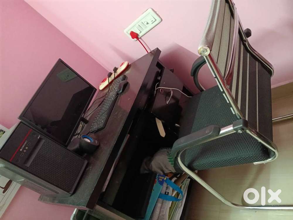 Computer sale with computer table and chair