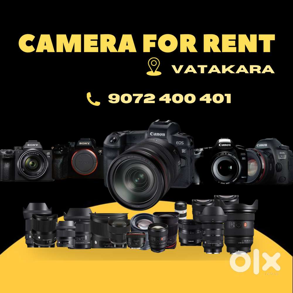 Camera for Rent - Wide range of cameras and lenses available