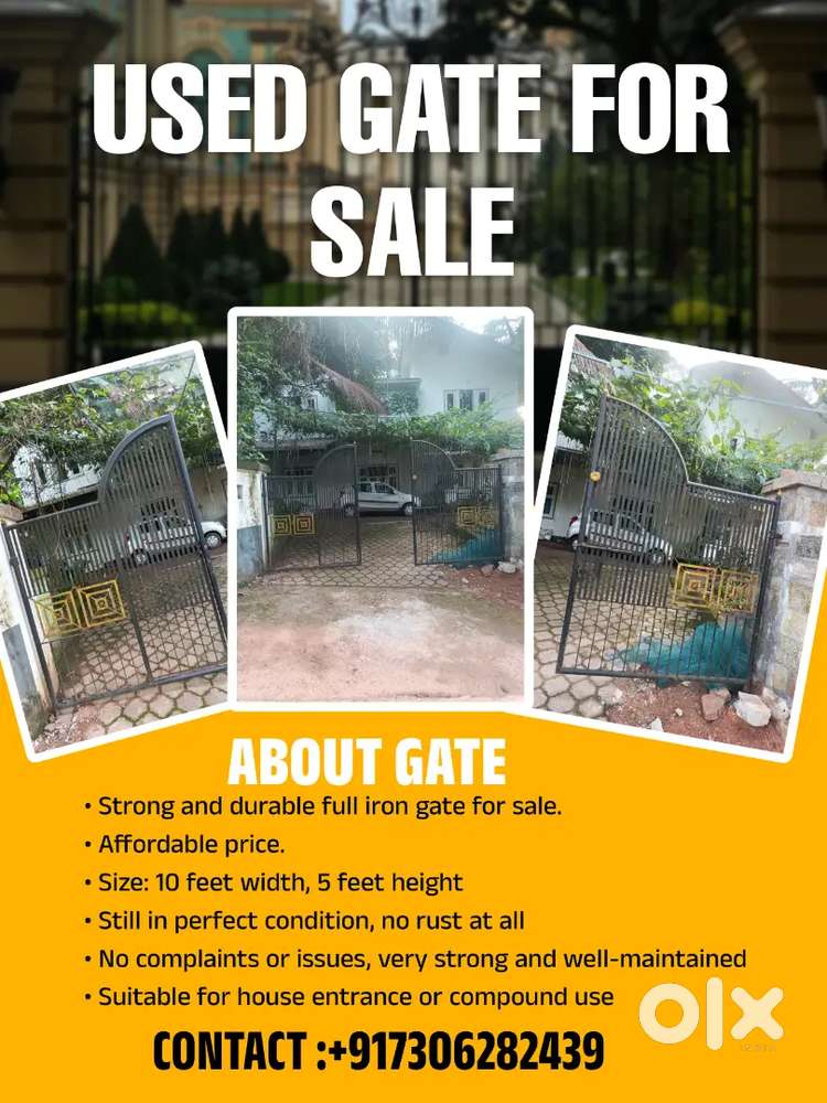 For Sale – Iron Gate 10ft Width & 5ft Height  No Rust at All