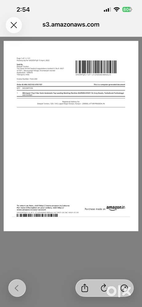 Whirlpool Washing Machine