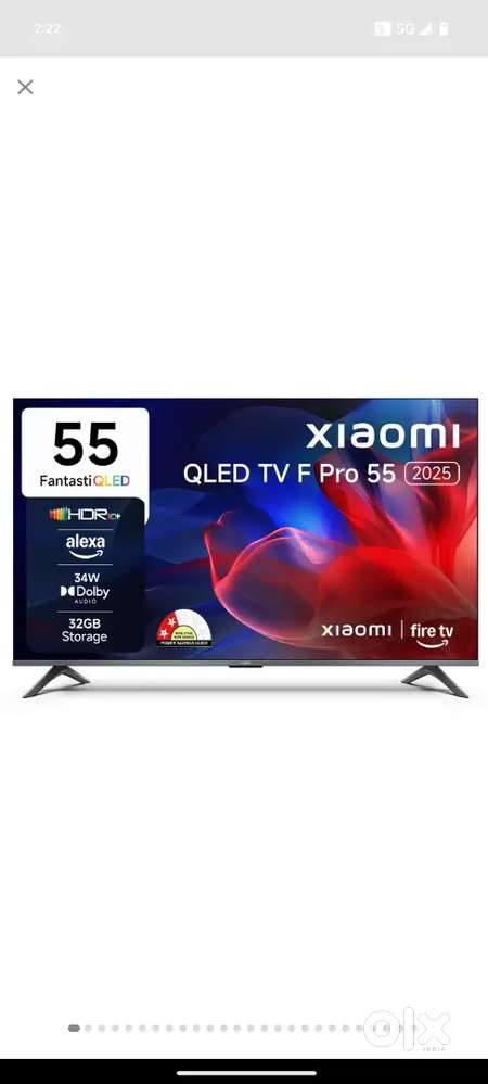 Xiaomi QLED 55 inch unused tv F Pro 138 cm
