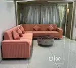 LUXURY L TYPE SOFA SET WITH PILLOW MANUFACTURING AT ZAM ZAM FURNITURE