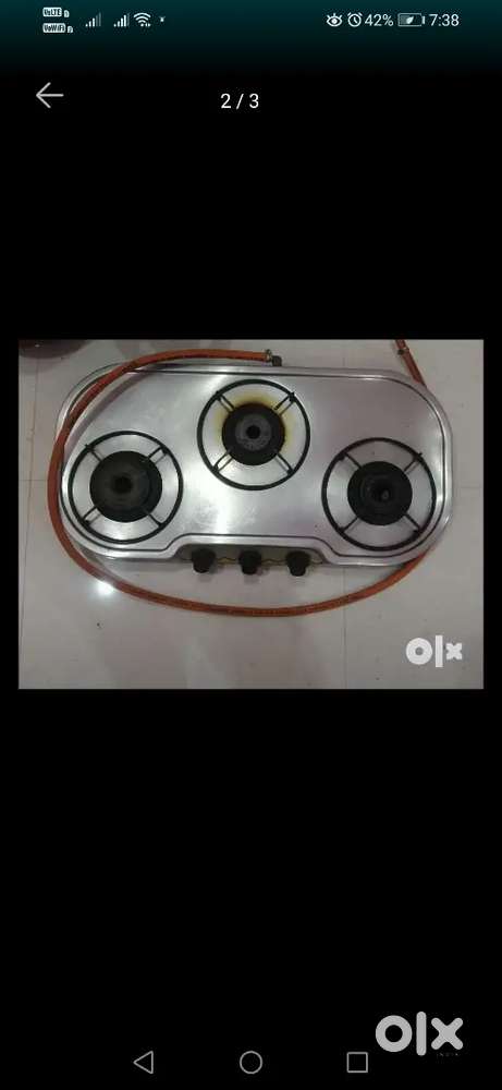 3 burner gas stove