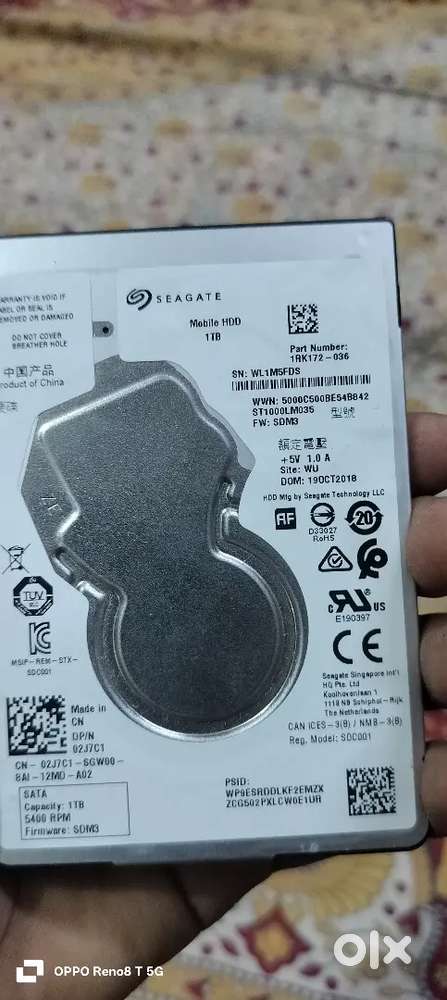 SeaGate 1tb HDD SUPERB Condition