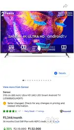 86” Sansui TV