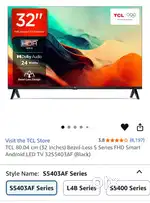 32 inch TCL full HD Android TV