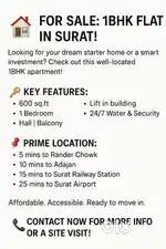 1BHK Flat for Sale in Surat – Rander Area