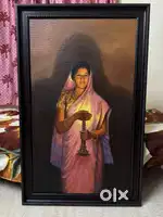 Glow of Hope / Woman with the Lamp Painting  Custom Made