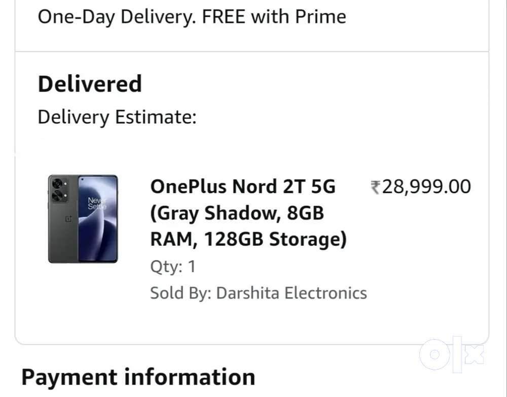 OnePlus Nord 2t 8/128 Grey Sealed pack