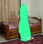 Hand made bed wooden with storge in side.
