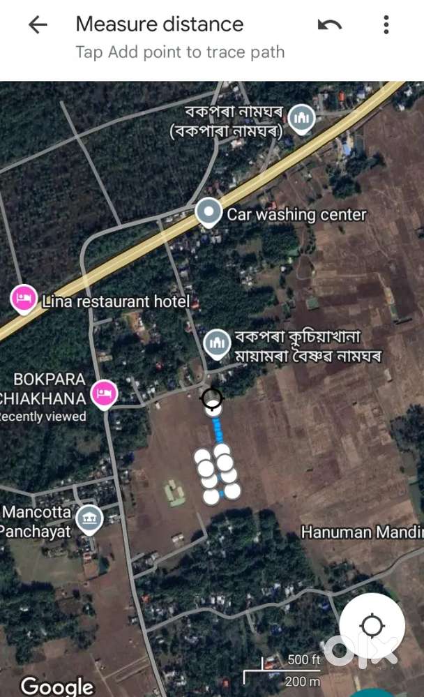 Bokpara uma phukan path distance NH 300 metre per katha price 15 Lakhs