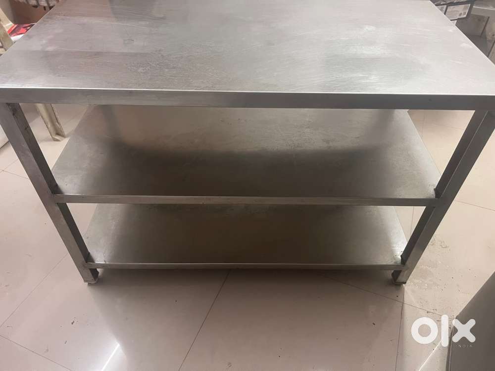 Stainless Steel Serving Table ( 2 racks)