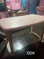 Nilkamal Shahenshah Dining Table (Marble Beige)