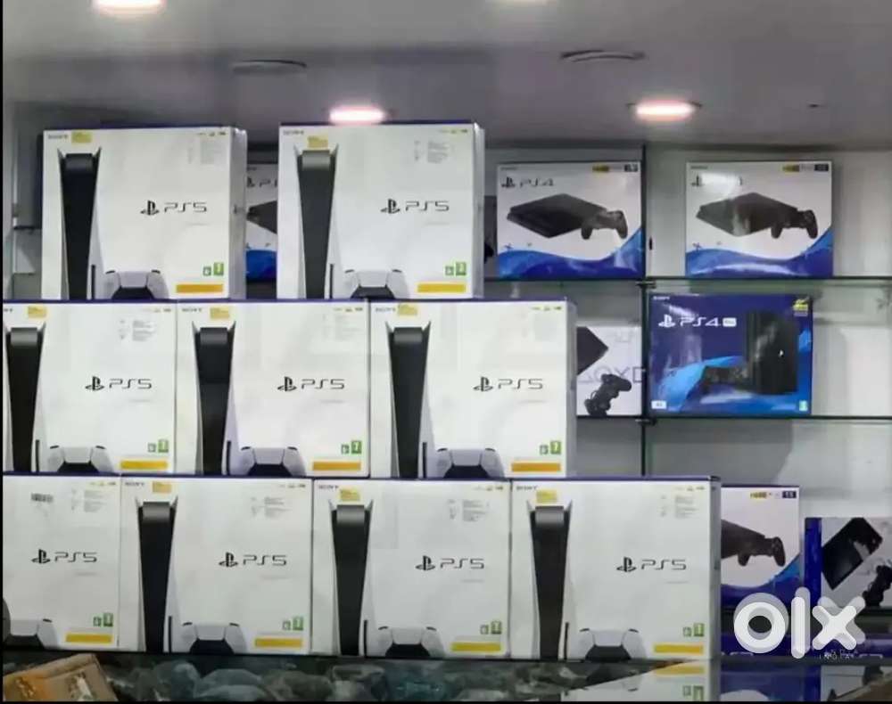 PS4 and PS5 gaming consoles with latest games and warranty sale offer