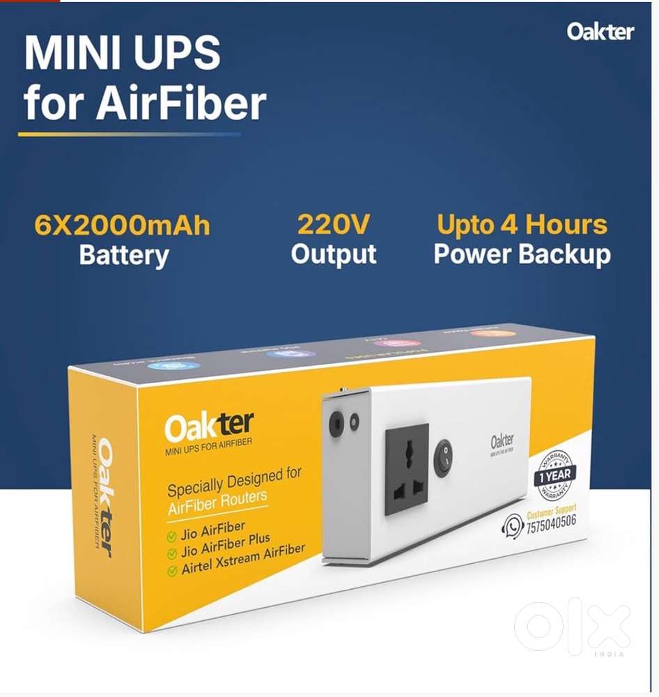 Oakter Mini UPS  for Jio AirFiber and AirFiber Plus WiFi Routers