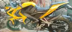 Yellow colour Bajaj pulsar RS200