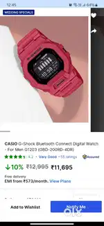 G-Shock G1203 Red Bluetooth