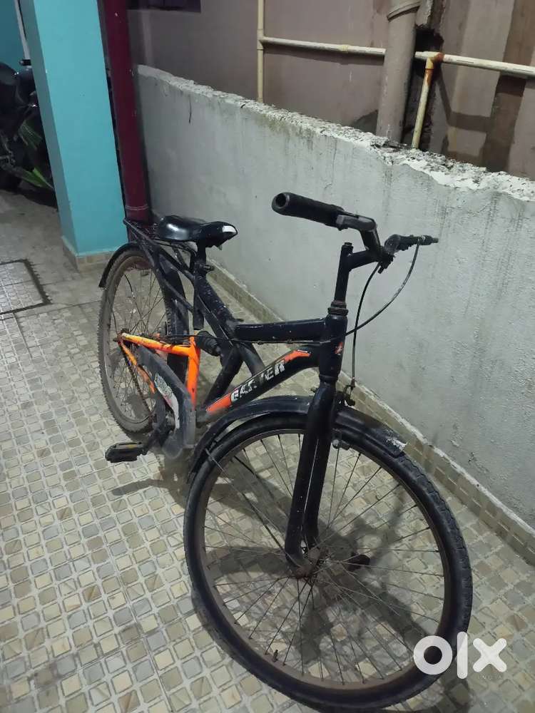 Bicycle in red black colour