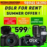 DSLR FOR RENT - வாடகைக்கு