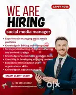 We are Hiring social media manager