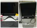 Monitor, keyboard, mouse and webcam