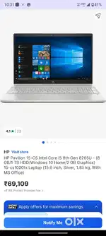 HP Pavilion 15-cs2082tx