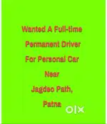 Wanted a permanent driver for personal car