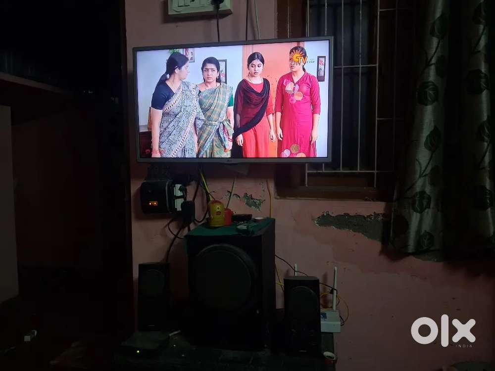 Lg led tv 32inch with Samsung home theater 2in1