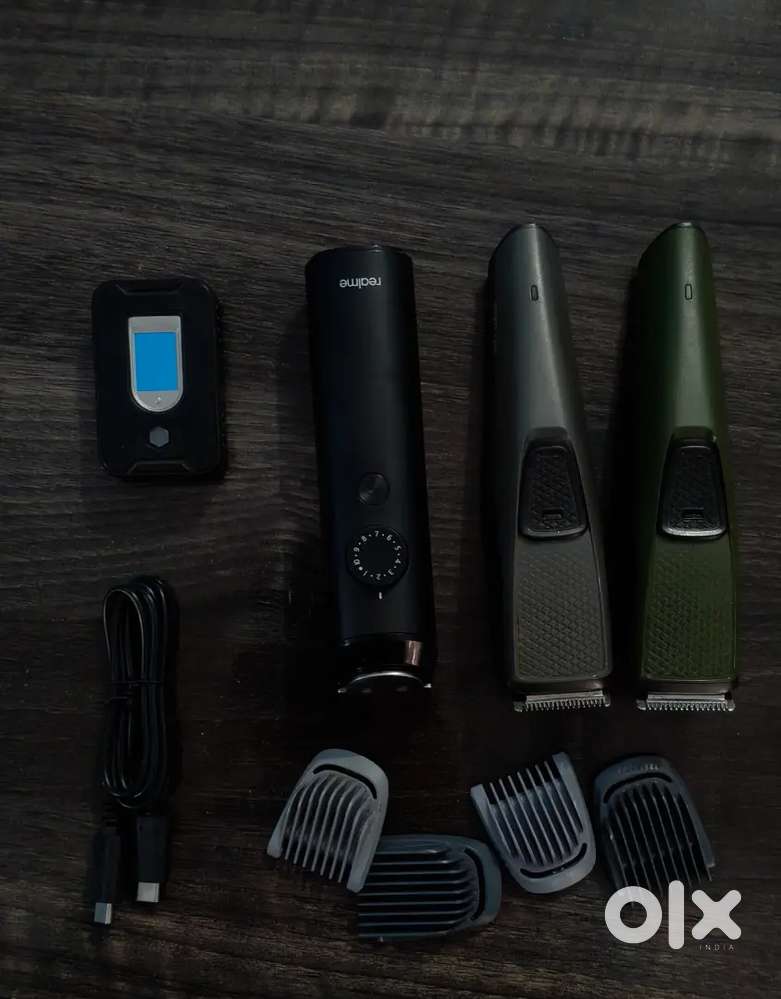 Philips and realme trimer and finger prints sacnser