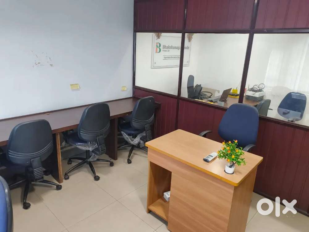 Semifurnished 550 sqft office space for tent in Ulloor.