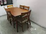 Double bed with storage, dining table, shoe rack
