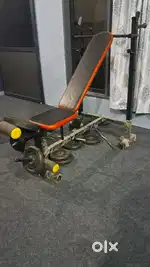 Gym equipments with 50 kg weights