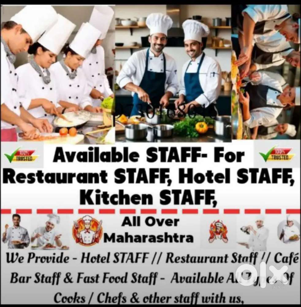 Available Restaurant Staff / Hotel Staff / Fast Food Staff / All Over