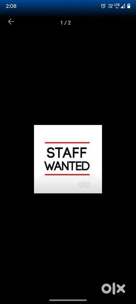 Wanted staff urgently 1 town eluru