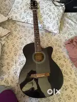 Black Colour Acoustic Guitar